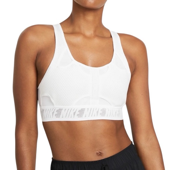 Nike Other - NWT Nike Swoosh UltraBreathe‎ CJ0149 White Medium Support Sports Bra Size Medium